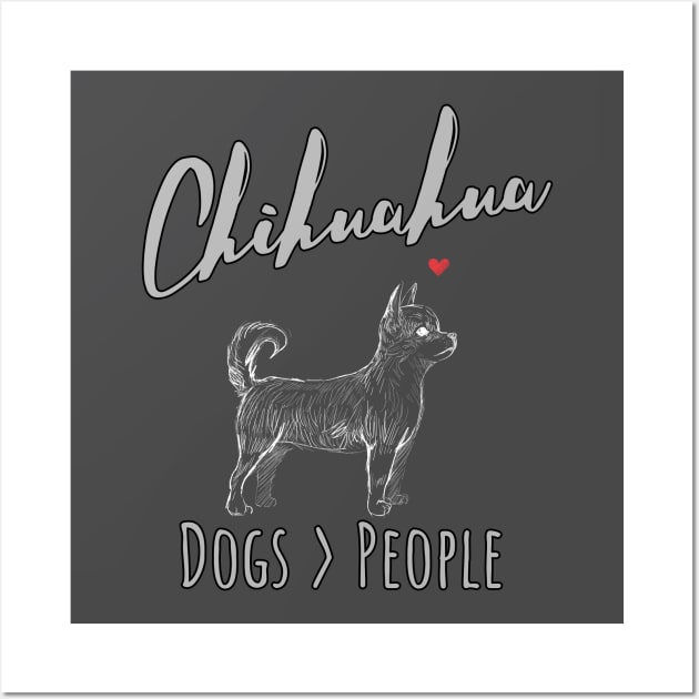 Chihuahuas - Dogs > People Wall Art by JKA